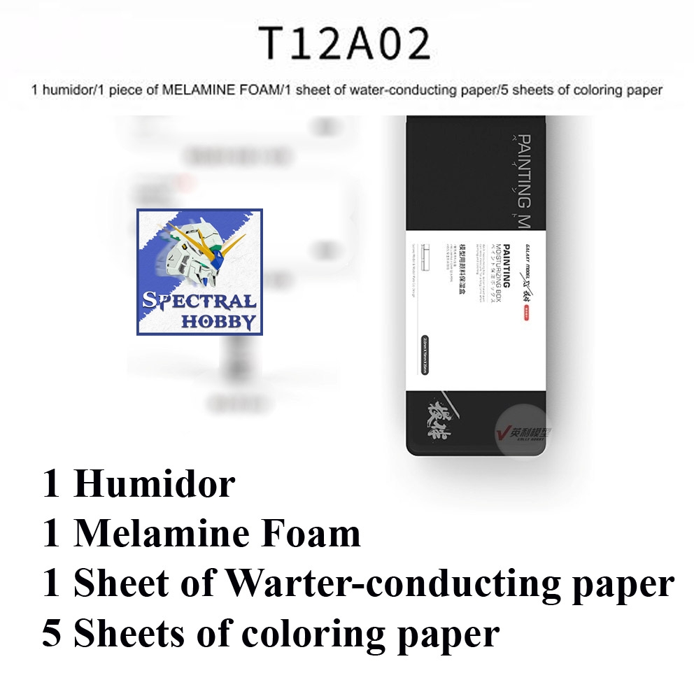 Hộp dưỡng ẩm vẽ cọ sơn mô hình Galaxy Wet palettes Paint Palettes T12A02-T12A05 Moisturizing box