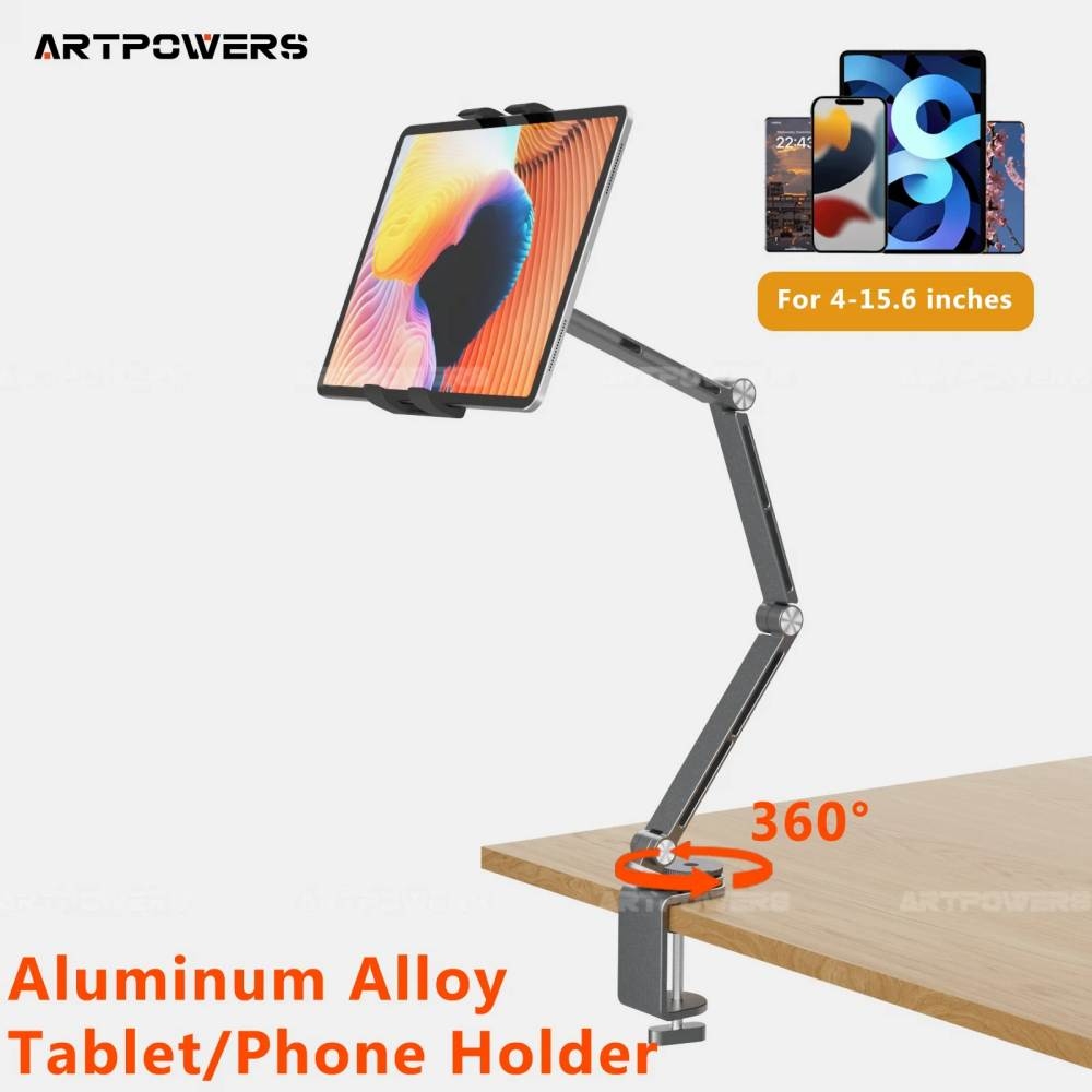 Giá Đỡ Arm nâng Điện Thoại Máy Tính Bảng CT9 Aluminum Alloy Bracket 360 Degree Universal stand for phone tablet stand adjustable