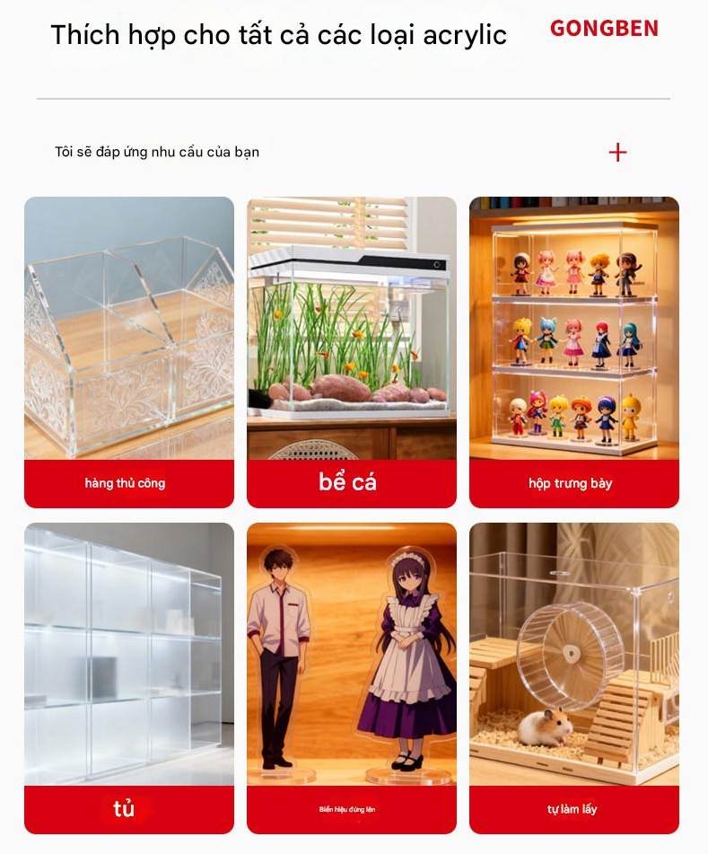 Keo Acrylic đa năng dán trong Glue GONGBEN 9704