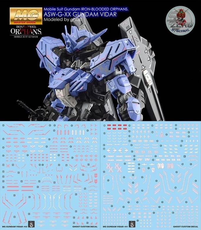 Decal nước dán mô hình Vidar Gundam water stickers các loại