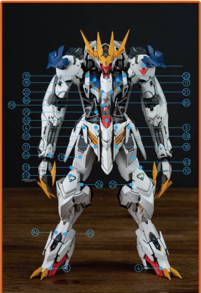 Decal nước dán Barbatos Lupus Rex Wolf King các loại - Water sticker