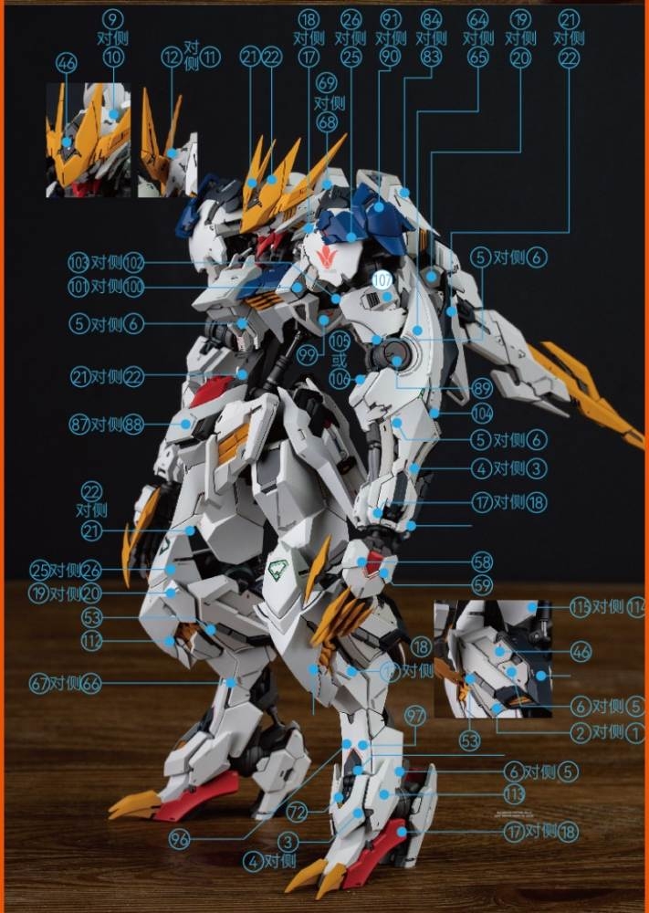 Decal nước dán Barbatos Lupus Rex Wolf King các loại - Water sticker