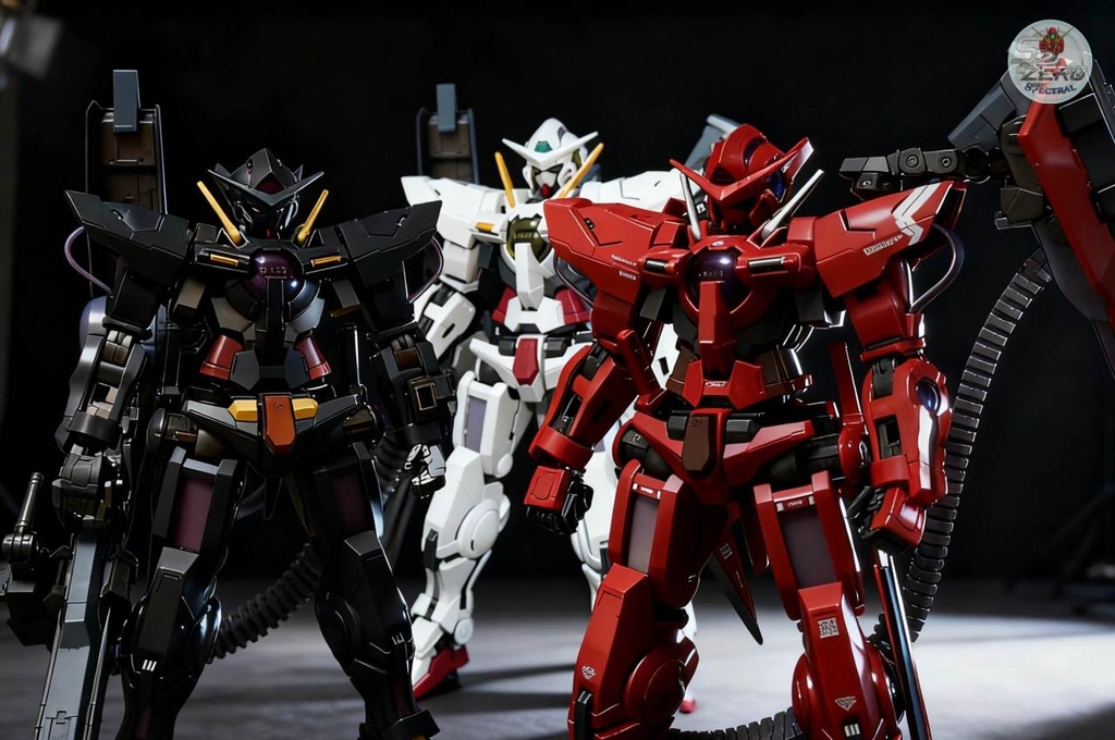 Mô hình lắp ráp MG 1/100 Exia GN High Mega Launcher Black/Red/Blue- SIYANZAI MODEL
