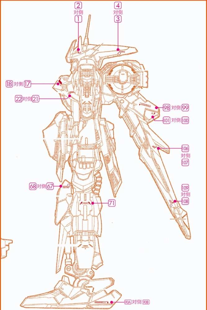 Decal nước Hyaku Shiki Kai MG HG các loại Water Sticker