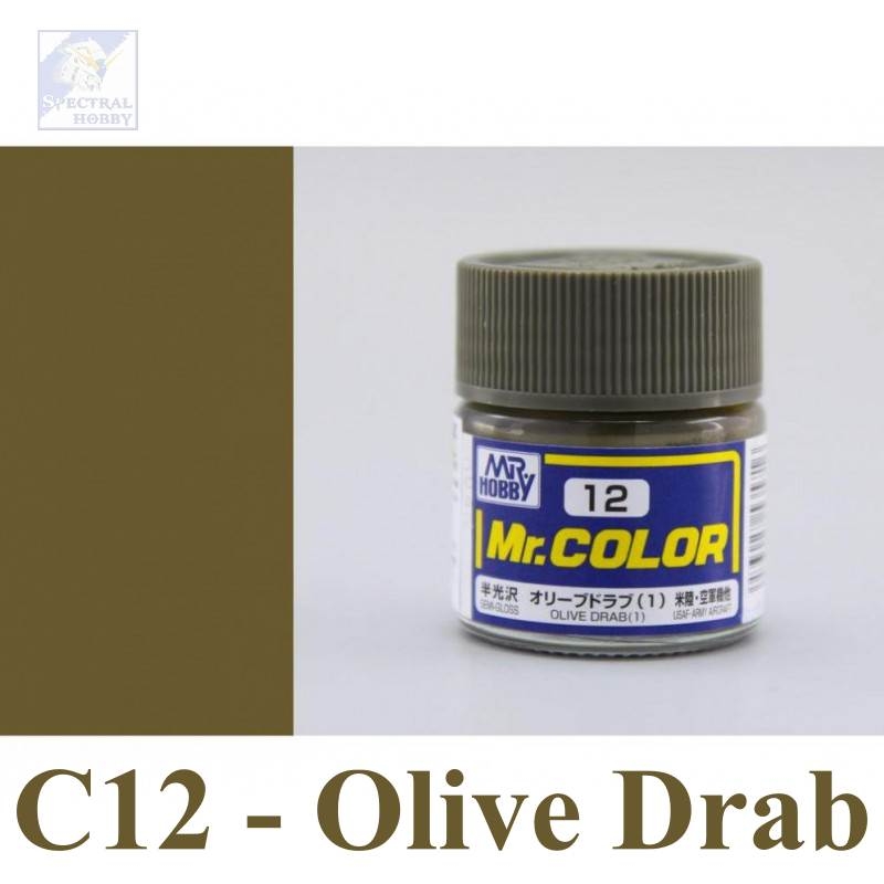 Sơn mô hình Mr.hobby color Green series (các tông màu xanh lá) paint lacquer C-series