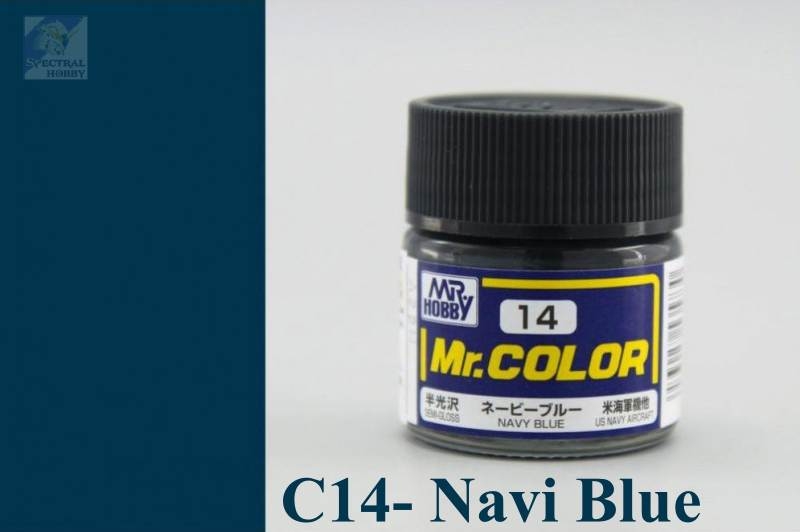 Sơn mô hình Mr.hobby color Blue series (các tông màu blue) paint lacquer C-series