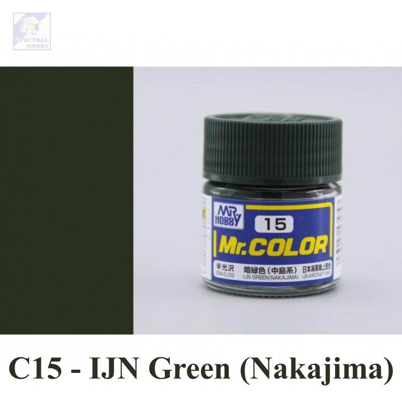 Sơn mô hình Mr.hobby color Green series (các tông màu xanh lá) paint lacquer C-series