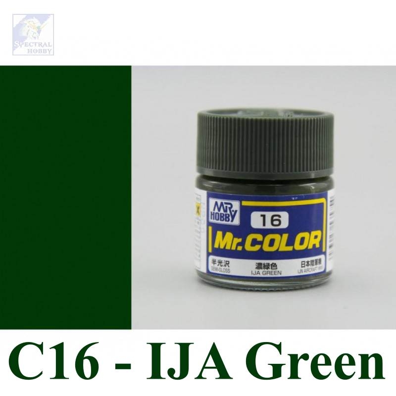 Sơn mô hình Mr.hobby color Green series (các tông màu xanh lá) paint lacquer C-series