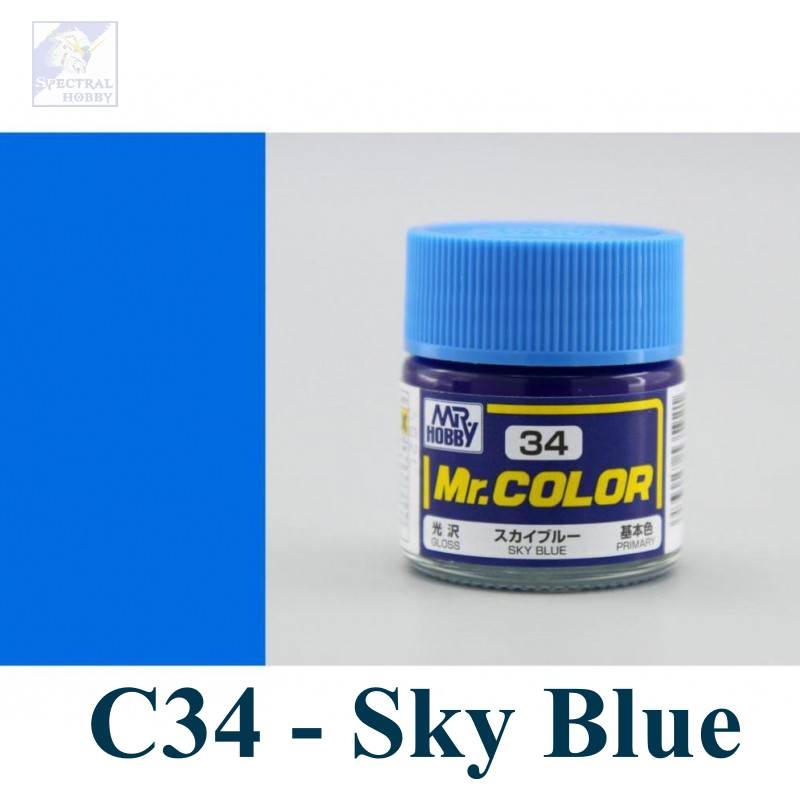 Sơn mô hình Mr.hobby color Blue series (các tông màu blue) paint lacquer C-series