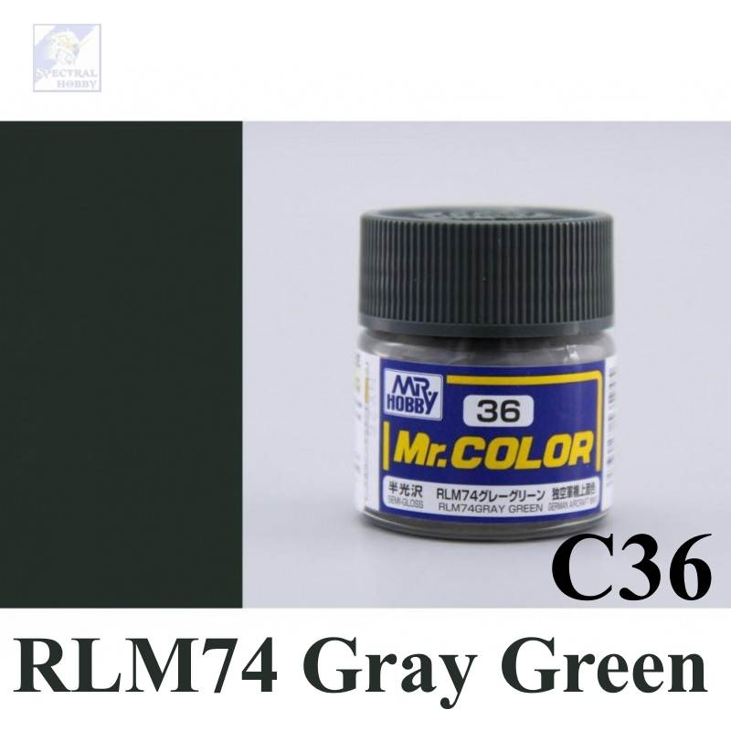 Sơn mô hình Mr.hobby color Green series (các tông màu xanh lá) paint lacquer C-series