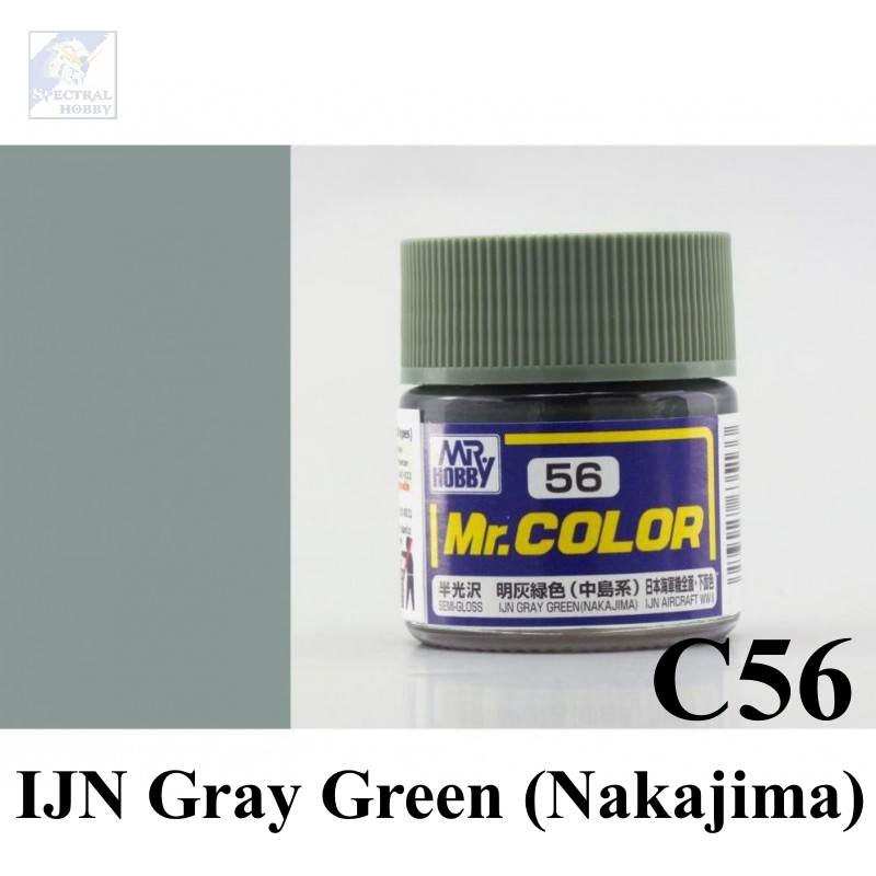 Sơn mô hình Mr.hobby color Green series (các tông màu xanh lá) paint lacquer C-series
