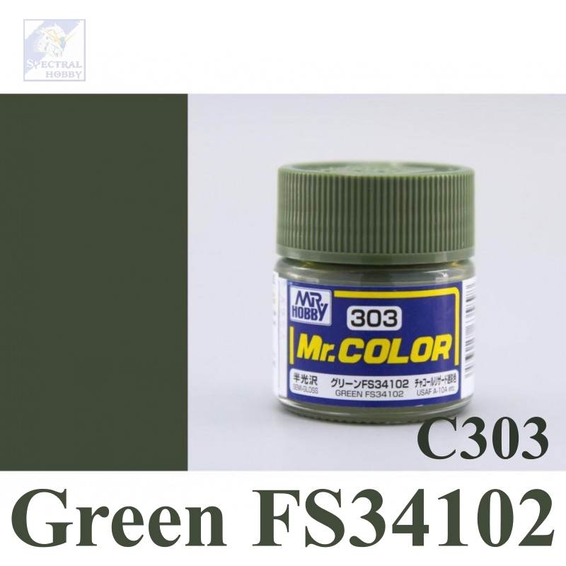 Sơn mô hình Mr.hobby color Green series (các tông màu xanh lá) paint lacquer C-series