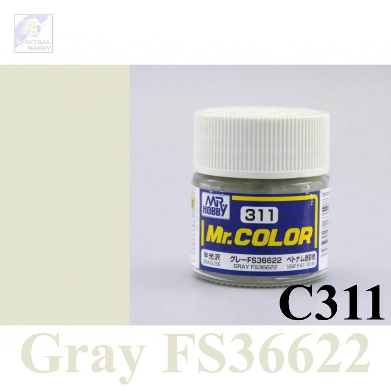 Sơn mô hình Mr.hobby color Gray series (các tông màu xám) paint lacquer C-series