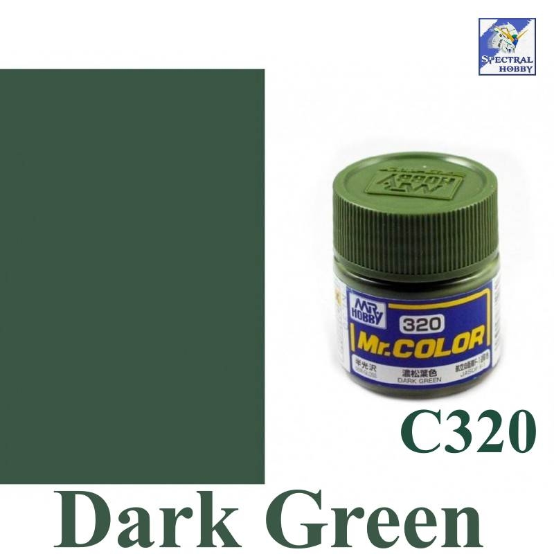 Sơn mô hình Mr.hobby color Green series (các tông màu xanh lá) paint lacquer C-series