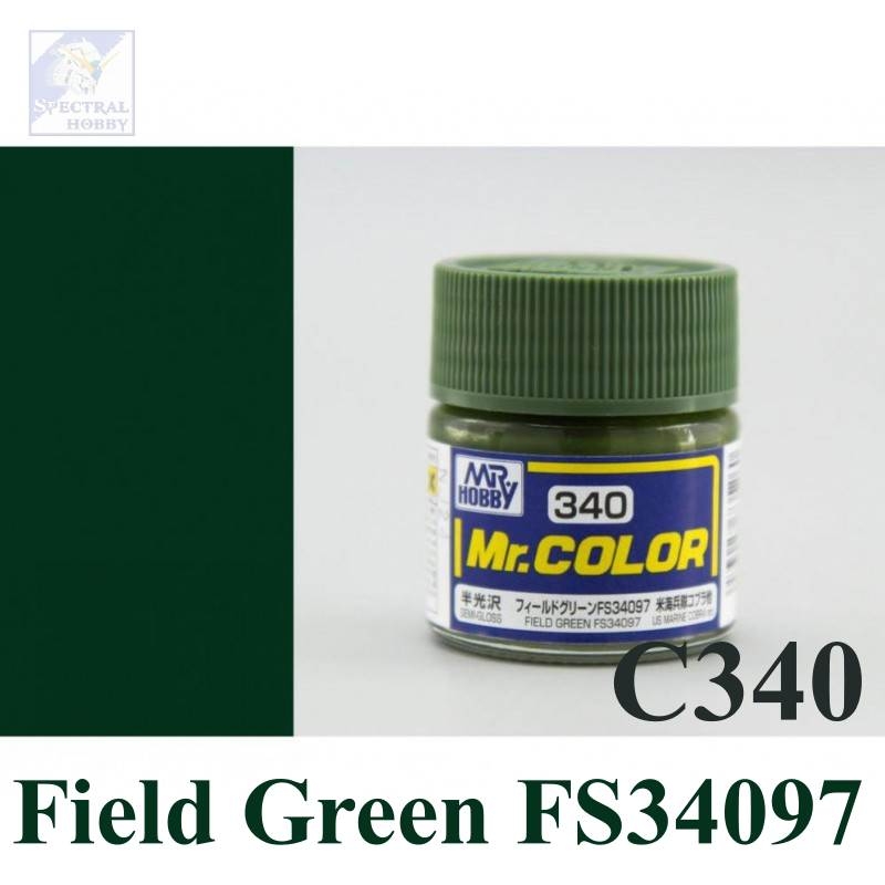 Sơn mô hình Mr.hobby color Green series (các tông màu xanh lá) paint lacquer C-series