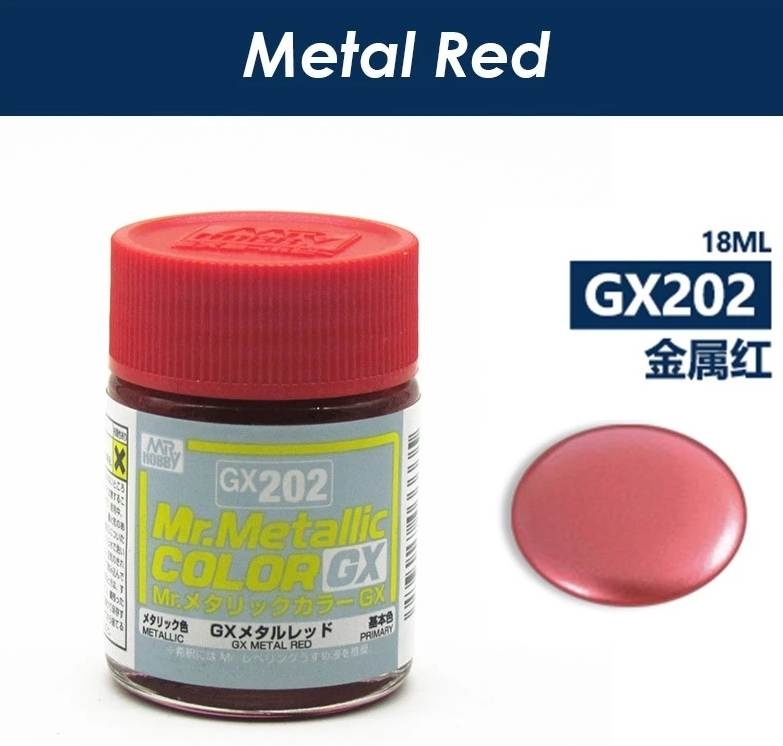 Sơn mô hình mr.hobby GX metallic color lacquer series - red black yellow gold blue green silver