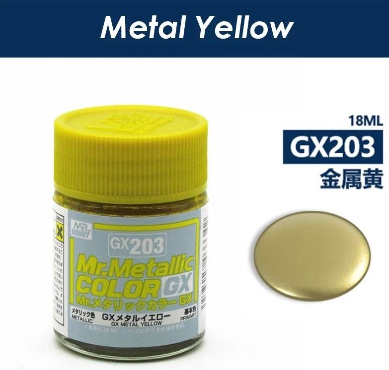 Sơn mô hình mr.hobby GX metallic color lacquer series - red black yellow gold blue green silver