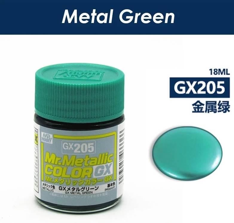 Sơn mô hình mr.hobby GX metallic color lacquer series - red black yellow gold blue green silver