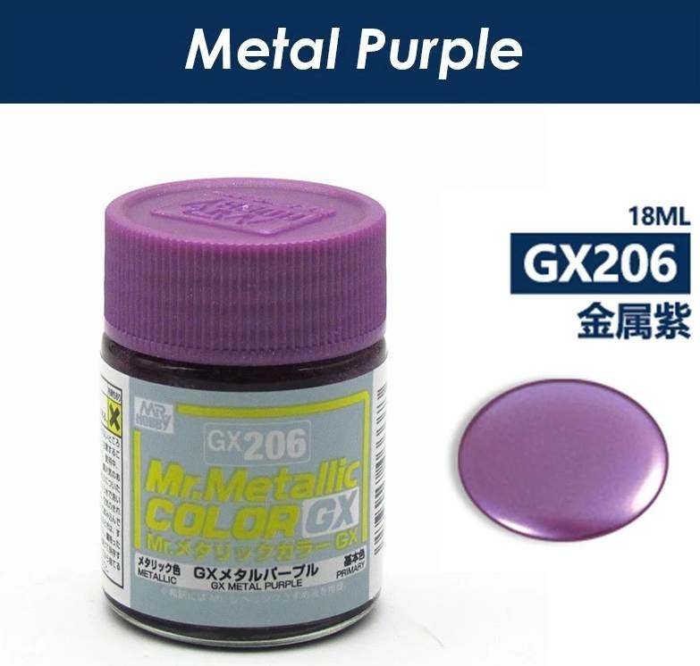 Sơn mô hình mr.hobby GX metallic color lacquer series - red black yellow gold blue green silver