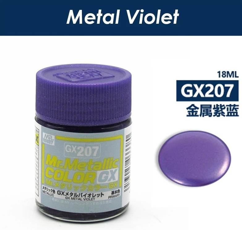 Sơn mô hình mr.hobby GX metallic color lacquer series - red black yellow gold blue green silver