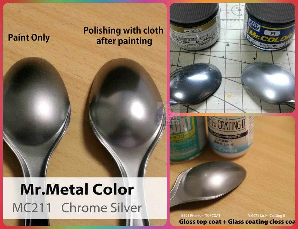 Sơn mô hình Mr.hobby color Metal Metallic lacquer paint MC