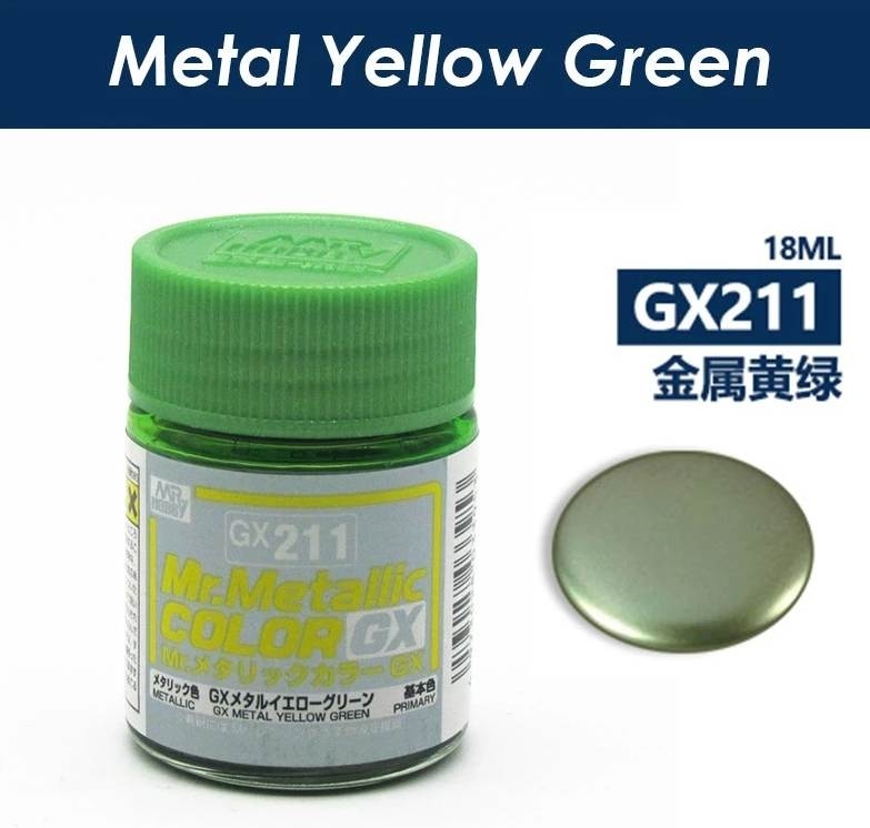 Sơn mô hình mr.hobby GX metallic color lacquer series - red black yellow gold blue green silver