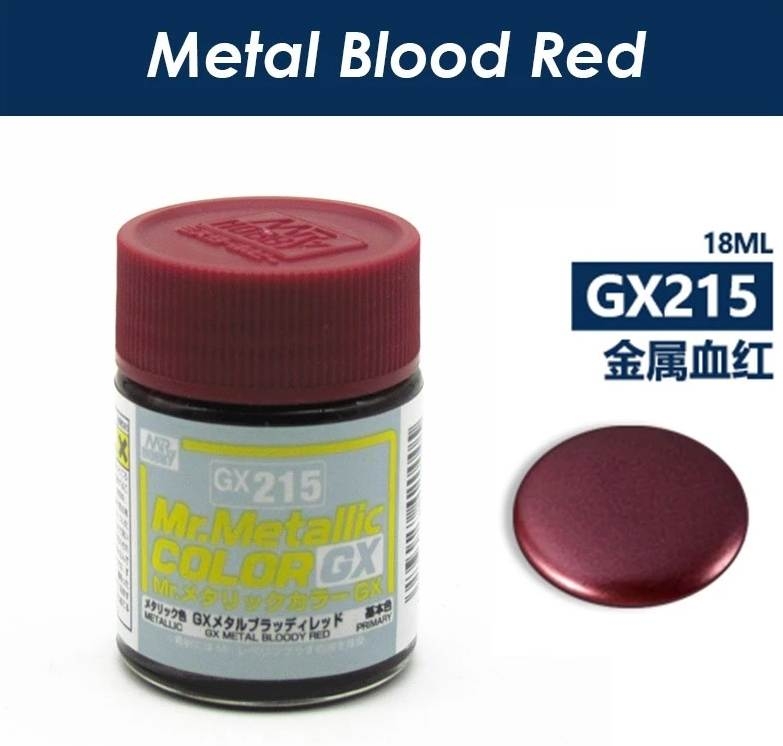 Sơn mô hình mr.hobby GX metallic color lacquer series - red black yellow gold blue green silver