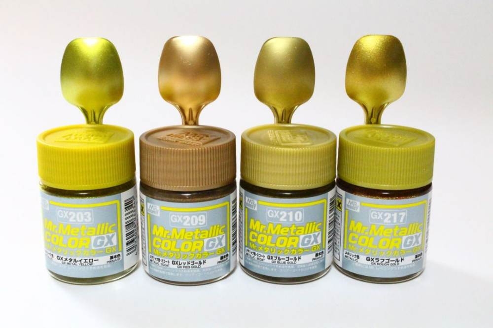 Sơn mô hình mr.hobby GX metallic color lacquer series - red black yellow gold blue green silver