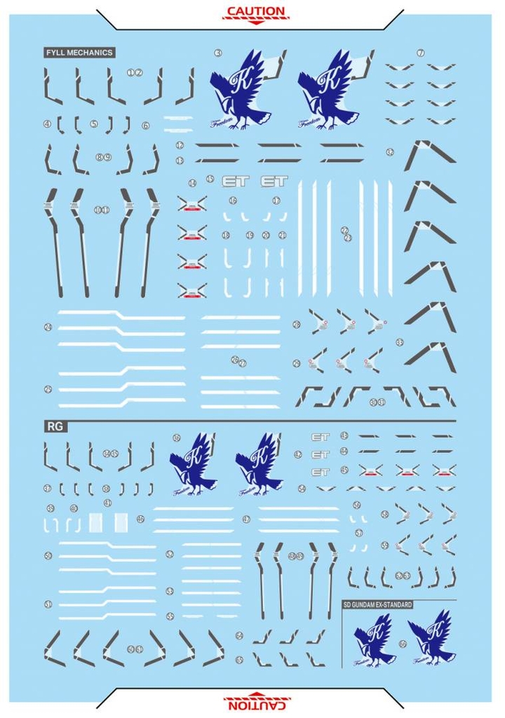 Decal nước FM/RG/SD Freedom ver.GCP 3rd