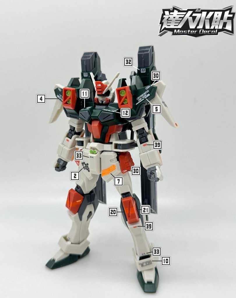 Decal nước HG Lightning Buster gundam - các loại