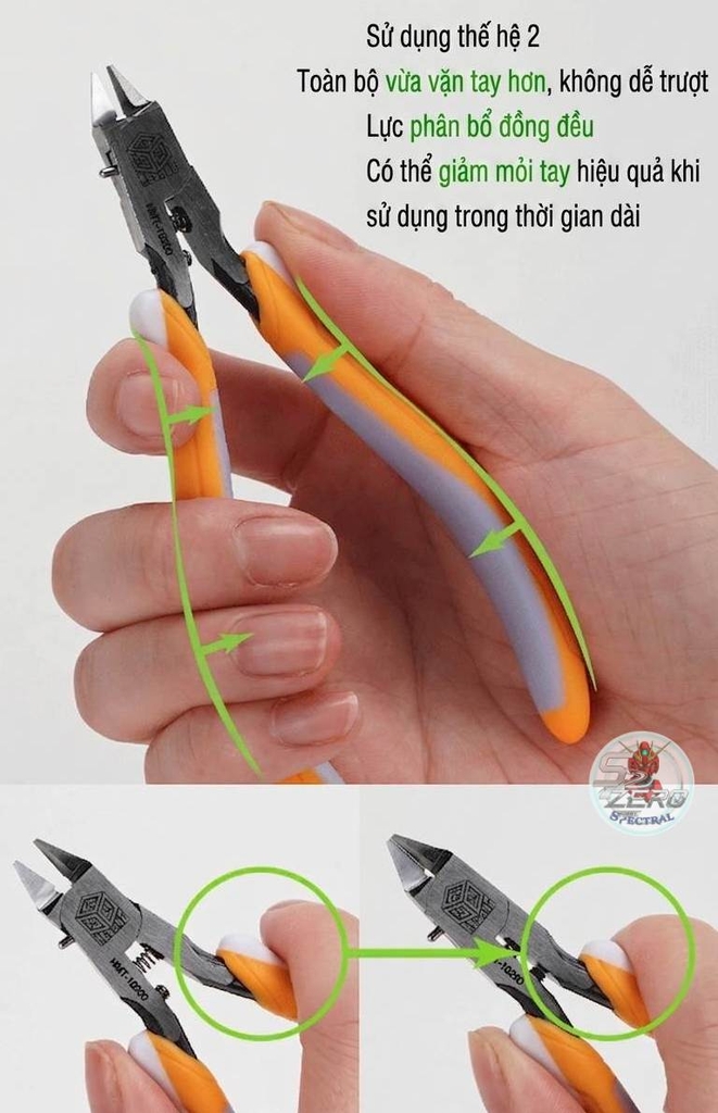 Kìm cắt 1 lưỡi HMT18200 Ultimate Single-edged Scissors Zero Shears nipper cutter