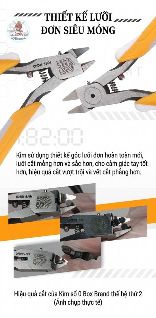 Kìm cắt 1 lưỡi HMT18200 Ultimate Single-edged Scissors Zero Shears nipper cutter