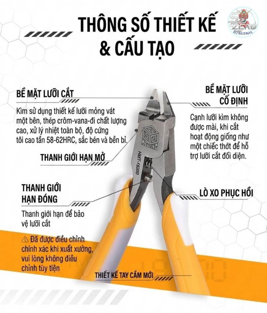 Kìm cắt 1 lưỡi HMT18200 Ultimate Single-edged Scissors Zero Shears nipper cutter