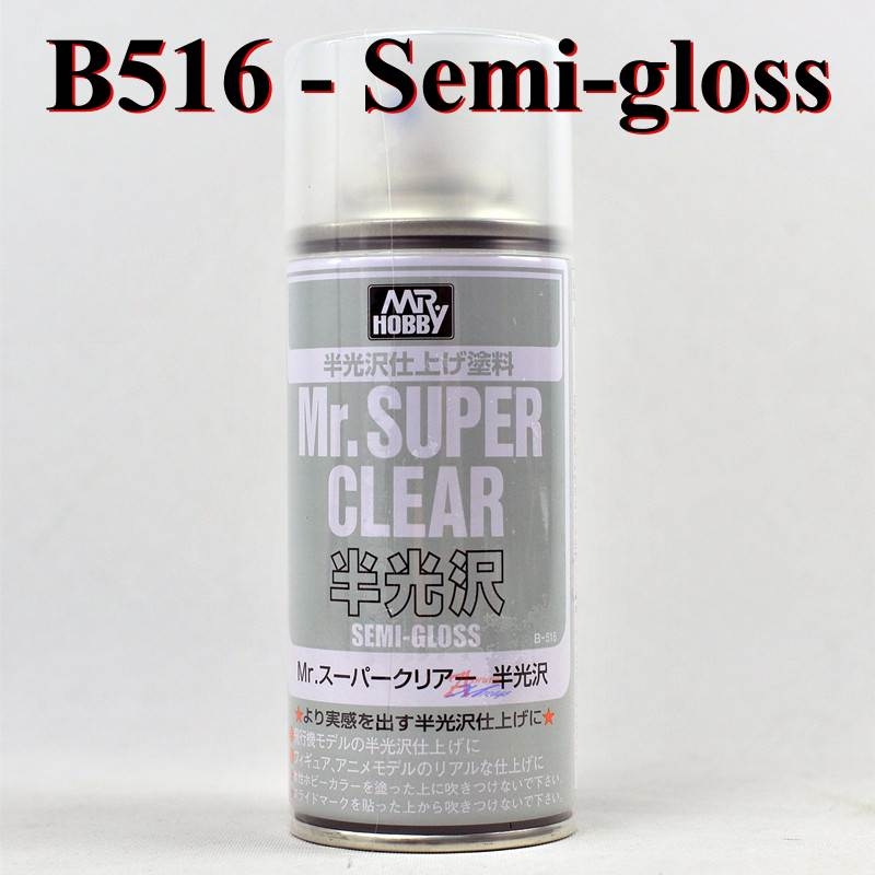 Chai xịt phủ bảo vệ mô hình Mr.hobby Super Clear Semi Gloss Matt Flat Topcoat