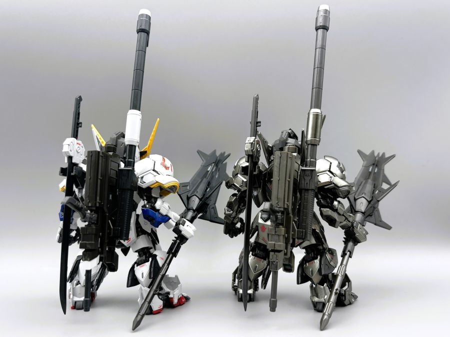 Mô hình lắp ráp MGSD GUNDAM BARBATOS Black Silver Coating G-08B GAOGAO model (Base+decal)