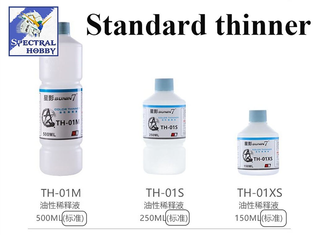 Dung môi pha sơn Sunin Thinner Standard TH01 Metallic TH09 Leveling color lacquer paint
