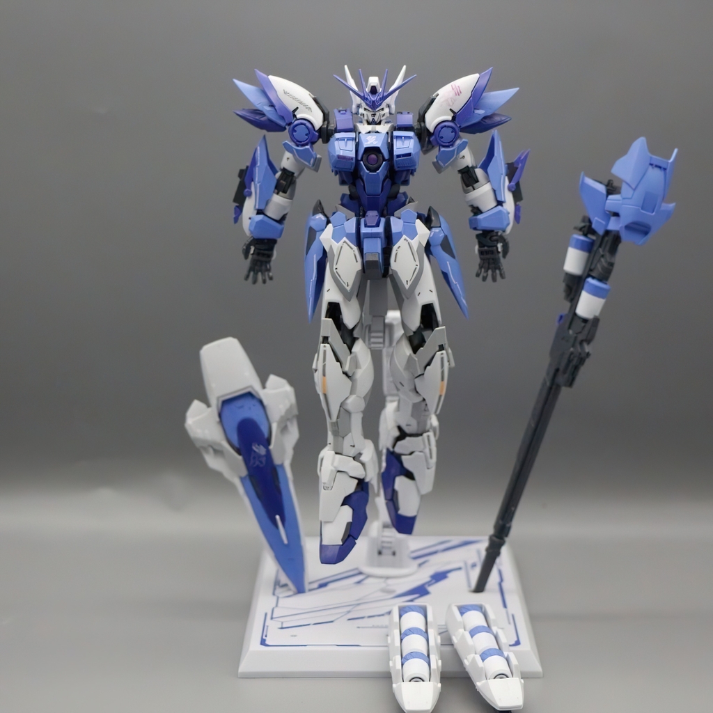 Mô hình lắp ráp MJH MG 1/100 Gundam Wing EW ver HIRM purple color hires (kèm đế action base)