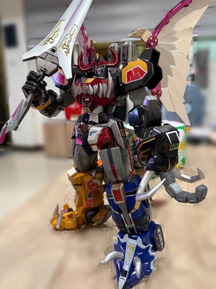 Mô hình G-01 Mighty Morphin Power Rangers Dino Megazord Daizyujin metal alloy model