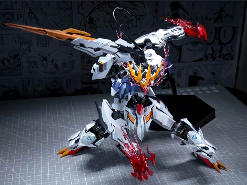 Mô hình lắp ráp 1/100 Barbatos Lupus Rex metal frame Wolf model