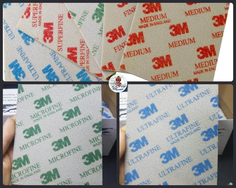 Nhám xốp 3M chà nhám đánh bóng Soft sanding sponge 114*139*5mm