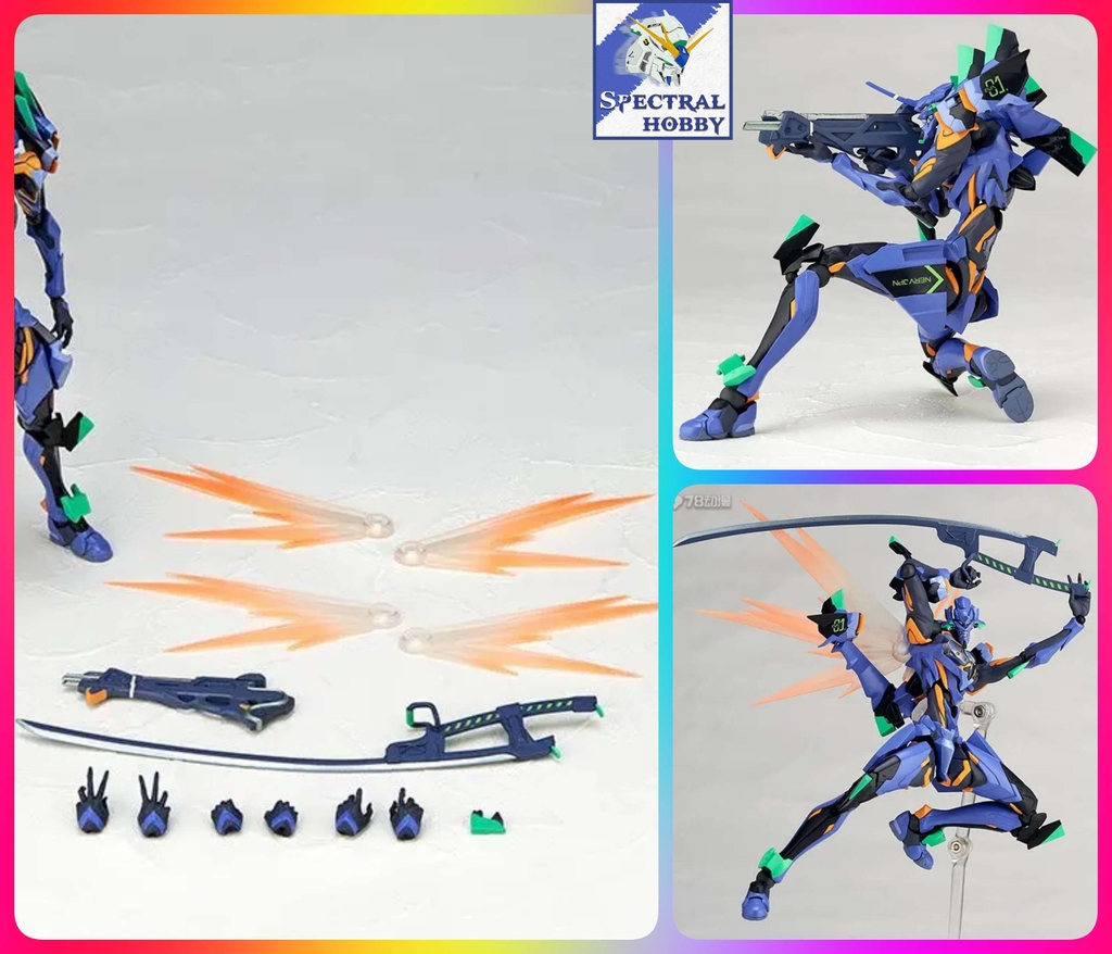 Mô hình Action Figure Revoltech EVA Evolution EVANGELION ANIMA EVA-01 EVA01 MAF