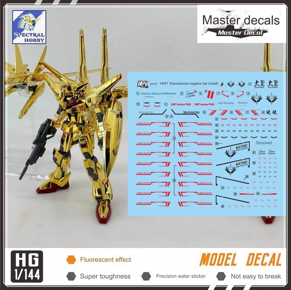 Decal nước dán mô hình AKATSUKI gundam MG RG HG các loại water sticker
