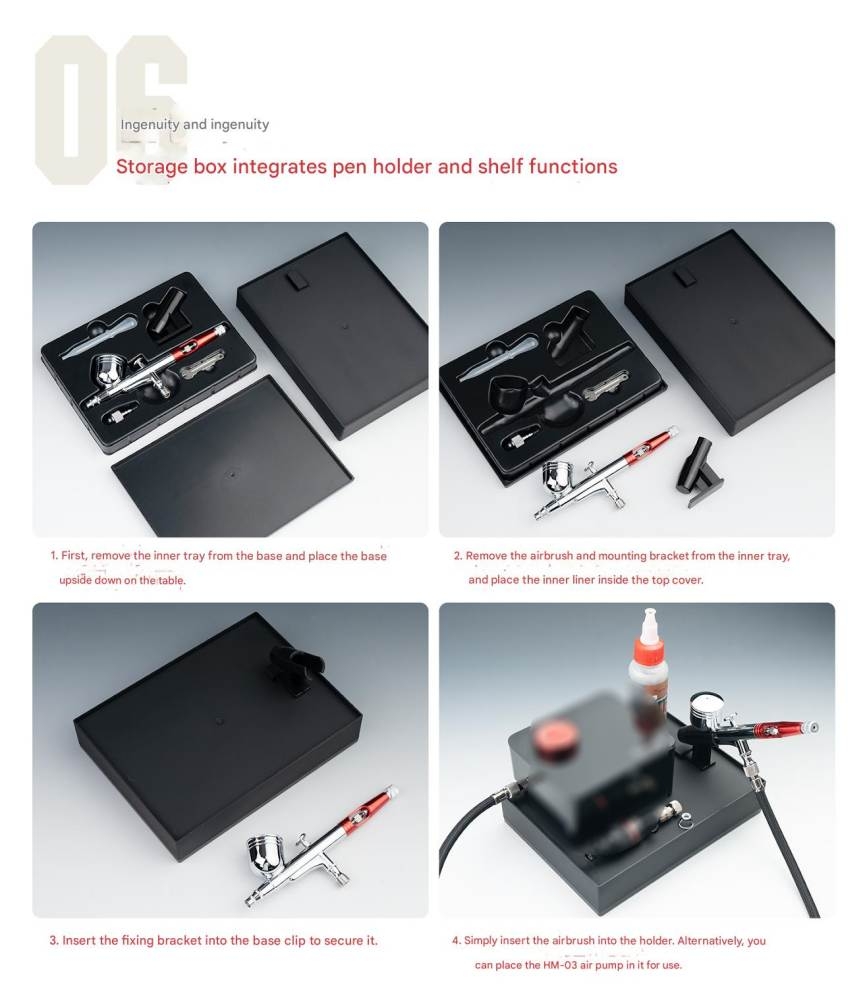 Bút sơn mô hình HM130 Airbrush HM-130 0.3mm Hs130 HOBBY MIO