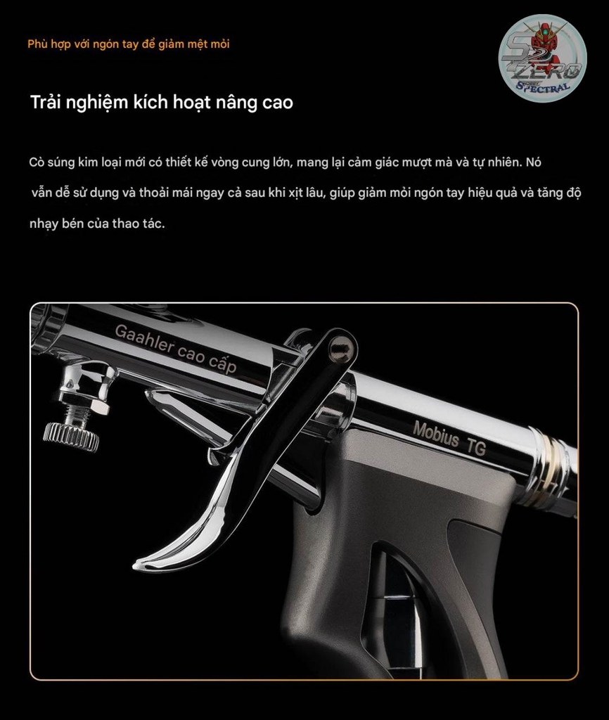 Bút sơn Mobius TG 0.5mm Gaahleri Airbrush Premium