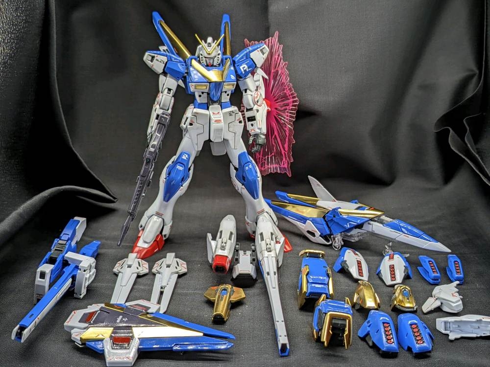 Mô hình lắp ráp MG 1/100 Victory 2 Assault Buster V2AB Gundam 6655 daban (decal+effect)