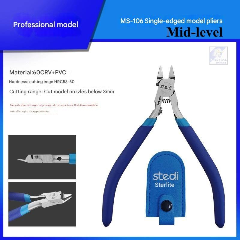 Dụng cụ kìm cắt mô hình STEDI 1 lưỡi single edged pliers MS108 ultra thin pliers