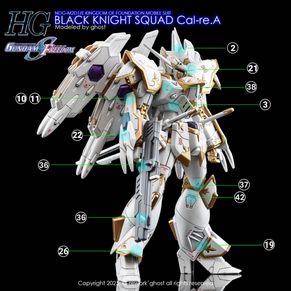 Decal nước Black Knight Squad Cal-re.A