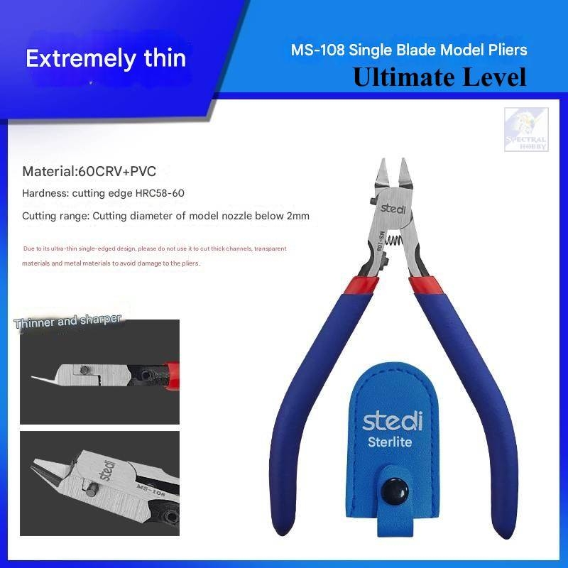 Dụng cụ kìm cắt mô hình STEDI 1 lưỡi single edged pliers MS108 ultra thin pliers