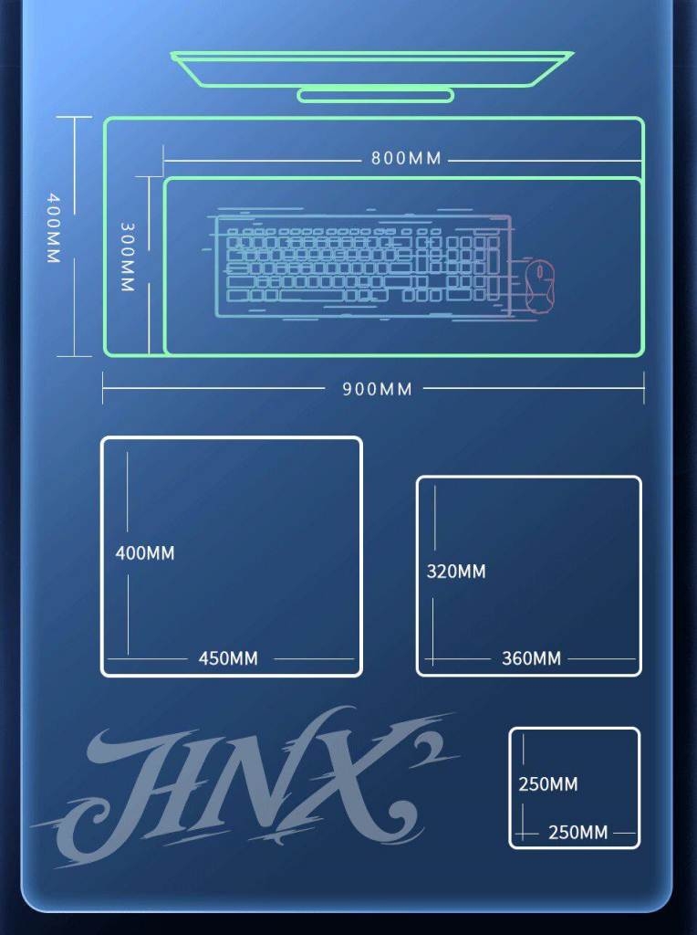 Tấm Pad lót chuột máy tính kính cường lực khắc siêu nhỏ Micro-etched Tempered Glass Mouse Pad 6.0 (90*40)