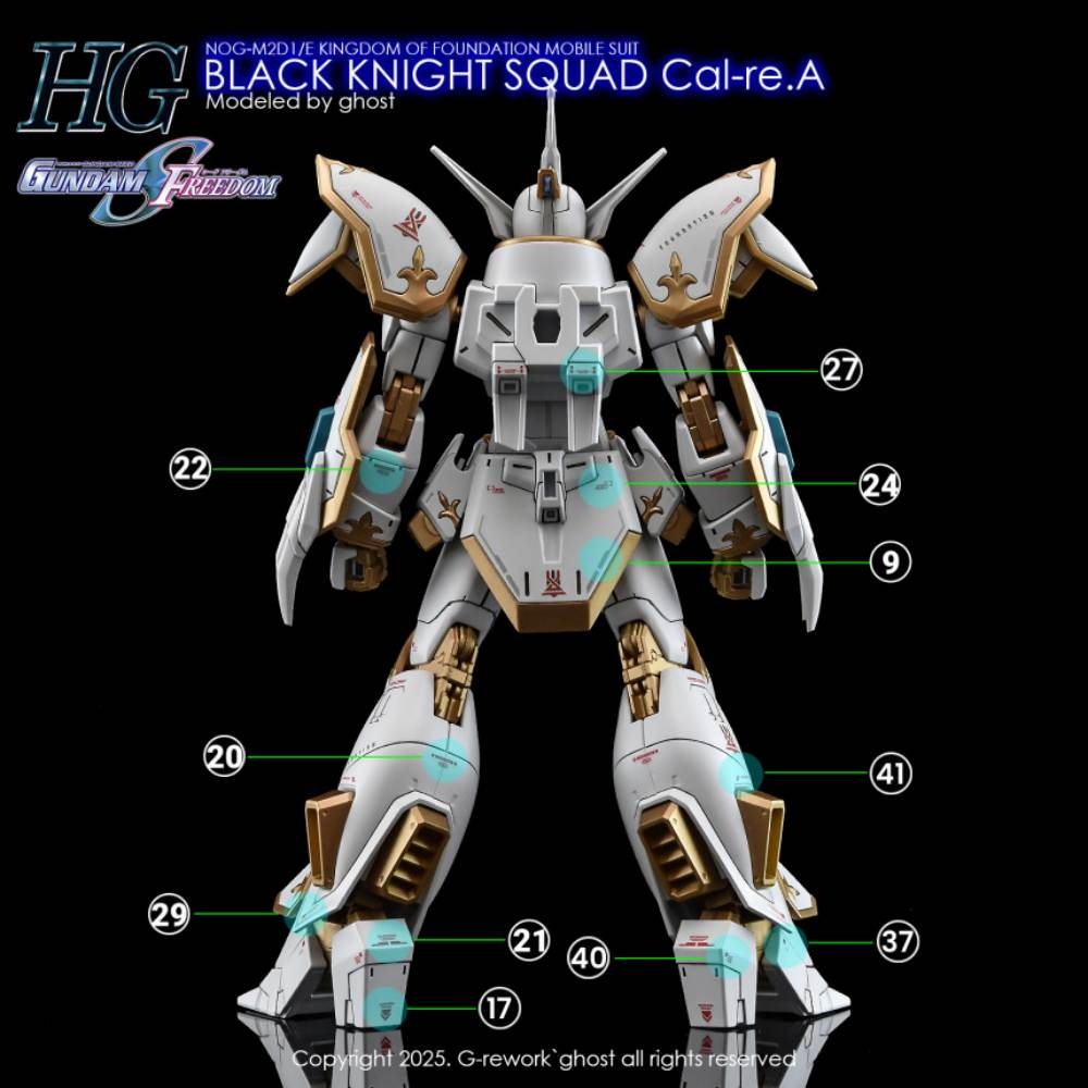 Decal nước Black Knight Squad Cal-re.A